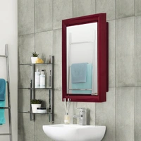 Nilkamal Mirror Cabinets  - Black Maroon , 1 To 4 Days