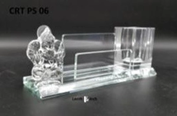 CRT PS06 SG Crystal Desktop pen & card holder  - Bangalore 24 hrs up to 72 hours / Other Cities 4 to 7 days., SBG
