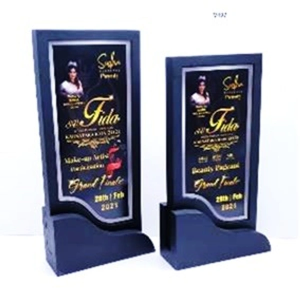 V497 Black Wood Trophies  - Bangalore 24 hrs up to 72 hours / Other Cities 4 to 7 days., SBG