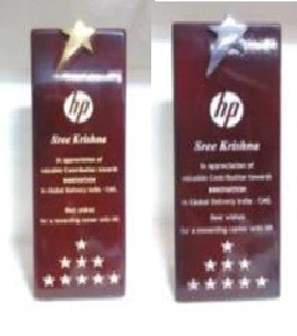 5103 Wood Metal Trophies  - Bangalore 24 hrs up to 72 hours / Other Cities 4 to 7 days., SBG