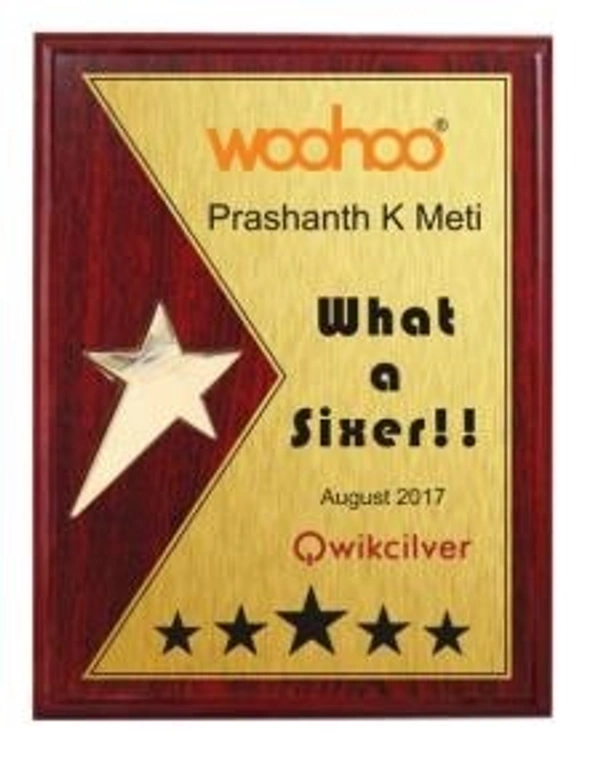5106 Wood Metal Trophies  - Bangalore 24 hrs up to 72 hours / Other Cities 4 to 7 days., SBG