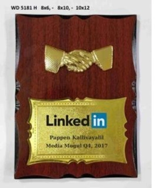 Wood Metal Trophies  - Bangalore 24 hrs up to 72 hours / Other Cities 4 to 7 days., SBG