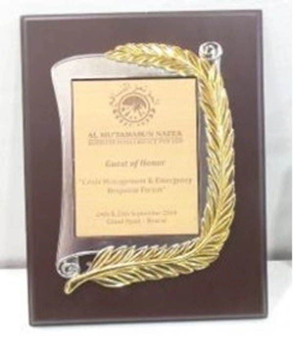 5154 Wood Metal Trophies  - Bangalore 24 hrs up to 72 hours / Other Cities 4 to 7 days., SBG