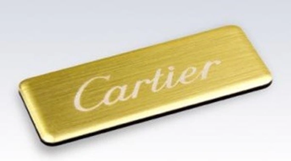Badge Aluminium  Magnet Gold - Bangalore 24 hrs up to 72 hours / Other Cities 4 to 7 days., SBG