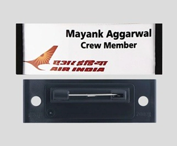 Plastic Badge With Pin 7002 - Bangalore 24 hrs up to 72 hours / Other Cities 4 to 7 days., SBG