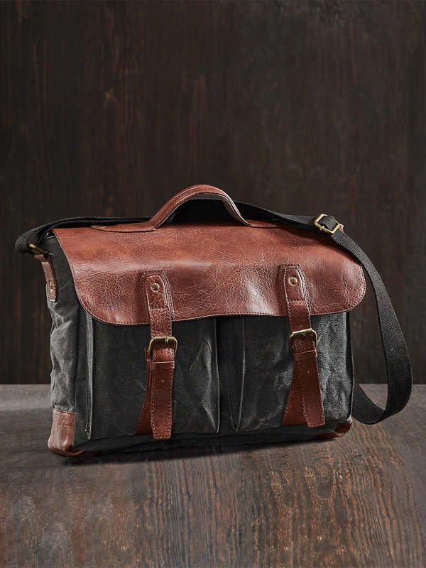 Mona B Flap Messanger Upcycled Canvas Messenger Crossbody Laptop Bag for Upto 14" Laptop/Mac Book/Tablet with Stylish Design for Men and Women - Bangalore 24 hrs up to 72 hours / Other Cities 4 to 7 days., ROC
