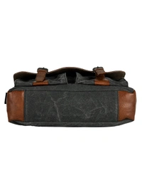 Mona B Flap Messanger Upcycled Canvas Messenger Crossbody Laptop Bag for Upto 14" Laptop/Mac Book/Tablet with Stylish Design for Men and Women - Bangalore 24 hrs up to 72 hours / Other Cities 4 to 7 days., ROC