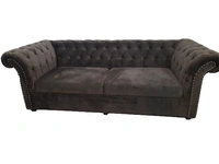 Manchester Chesterfield Fabric Sofa Brown 3+1+1 - Bangalore 24 hrs up to 72 hours