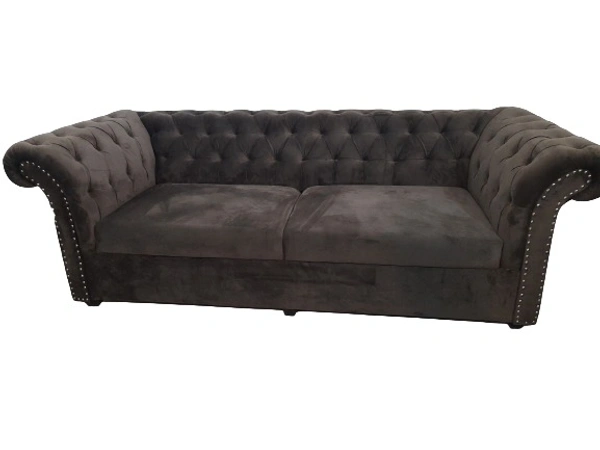 Manchester Chesterfield Fabric Sofa Brown 3+1+1 - Bangalore 24 hrs up to 72 hours
