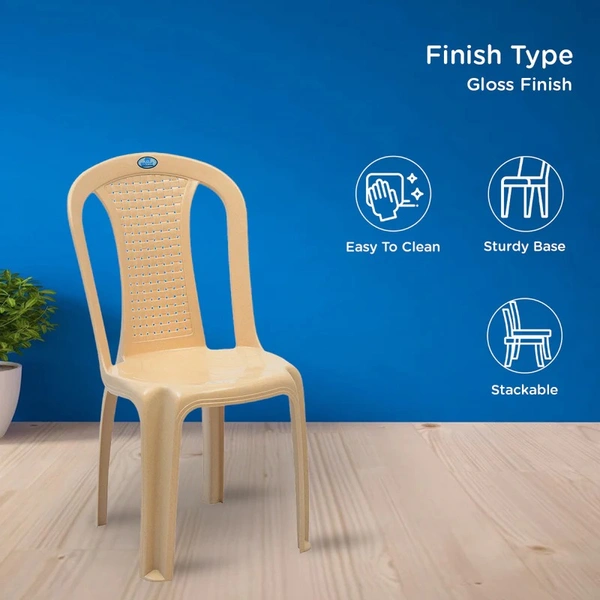 Nilkamal Arm Less Chair 4015 Chair - 1 To 3 Days