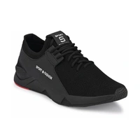 Black Solid Running Shoes For Men - Black, 10
