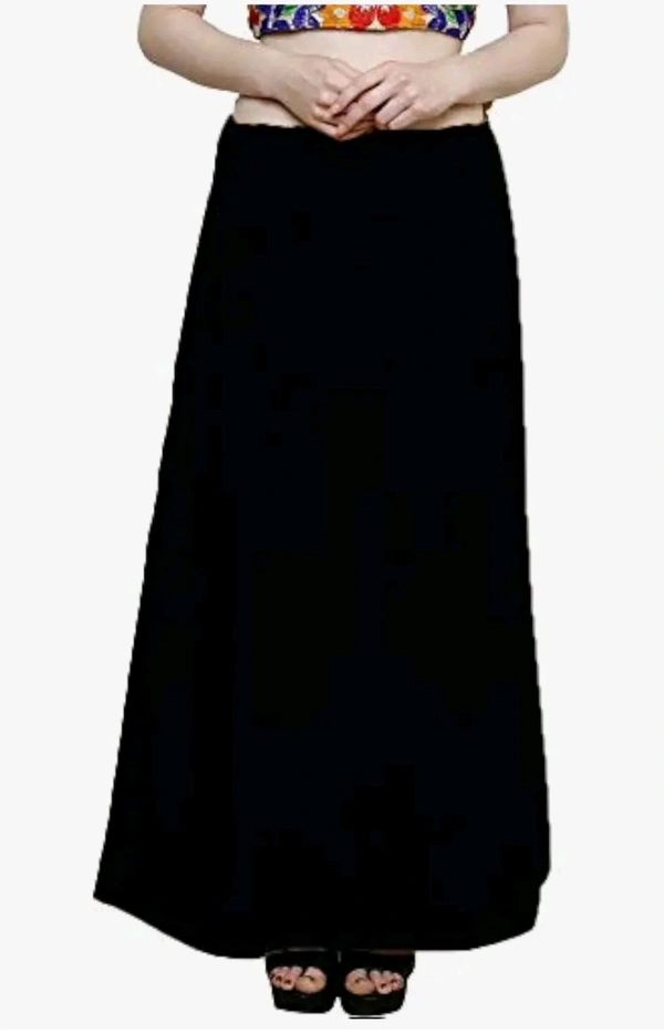 Aradhana  Cotton Saree Petticoat for Women All Colors Available |Salect Your Colour From Chart  - Black