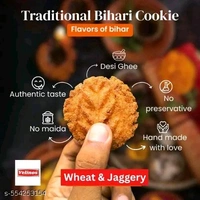 Velinos Traditional Bihari Thekua – 250gm | Jaggery Wheat Snack - Pack Of 3