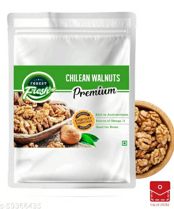 Forest Fresh Walnuts - Premium Chilean Extra Light Walnut Kernels Halves without Shell (Akhrot) - 250 gm