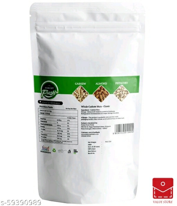 Forest Fresh Cashew Nuts (Kaju) W320 - 900g - Super Value Pack