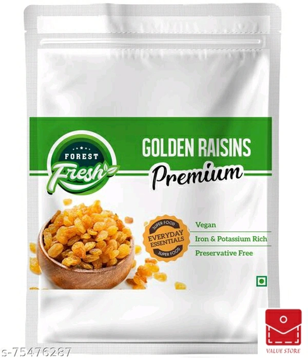 Forest Fresh Golden Raisins (Kishmish) - Premium - 400g - Everyday Essential Superfood