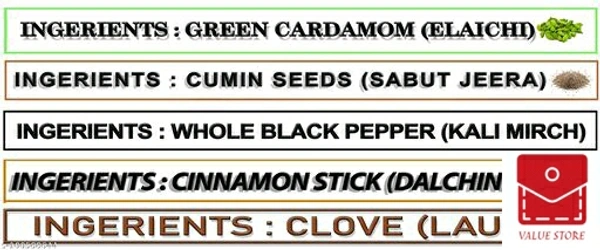 BA Dryfruits and Spices Daily Needs Spices (Clove, Jeera, Kali Mirch,Dalchini, Green Cardamom) 700g (5×140g) Combo Pack Masala