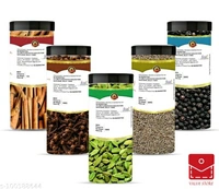 BA Dryfruits and Spices Daily Needs Spices (Clove, Jeera, Kali Mirch,Dalchini, Green Cardamom) 700g (5×140g) Combo Pack Masala