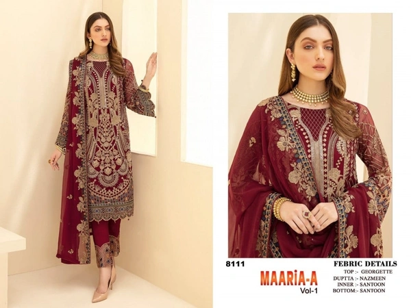 Stylolook  Pakistani Designer Suit Vip - As In Photo, As In Description 