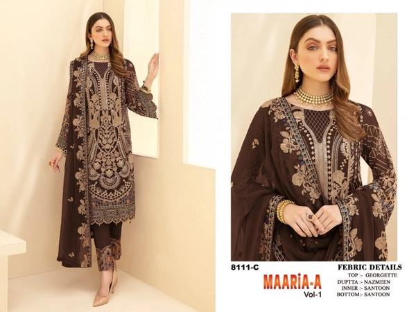 Stylolook  Pakistani Designer Suit Vip - As In Photo, As In Description 
