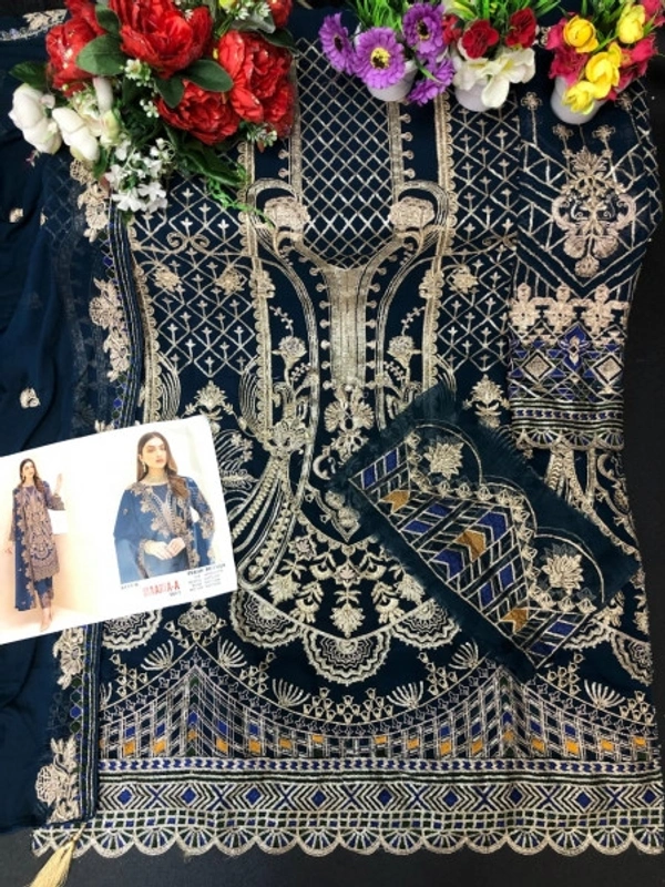 Stylolook  Pakistani Designer Suit Vip - As In Photo, As In Description 