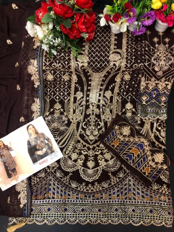 Stylolook  Pakistani Designer Suit Vip - As In Photo, As In Description 