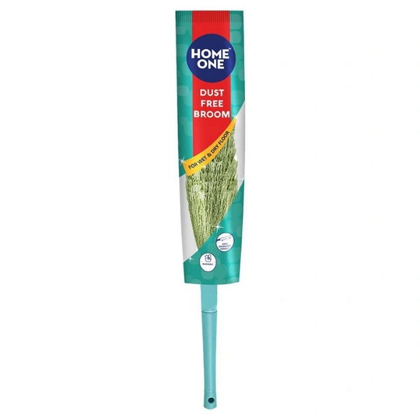 Dust Free Plastic Broom  - 1 Piece