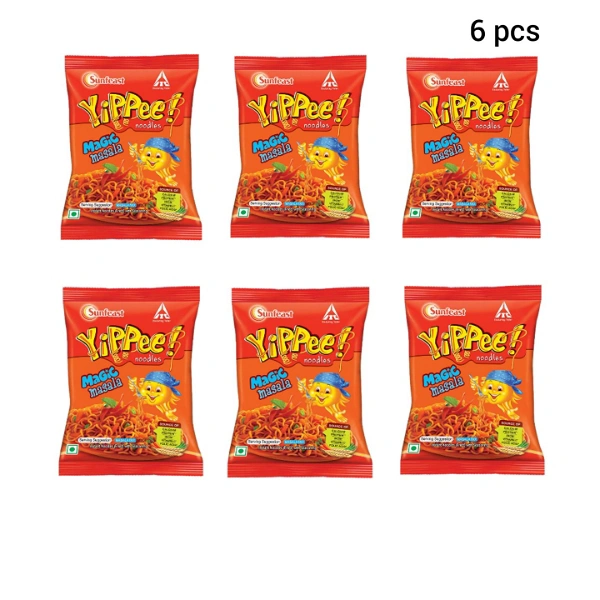 Yippee Noodles - 6 pcs ×25 gm