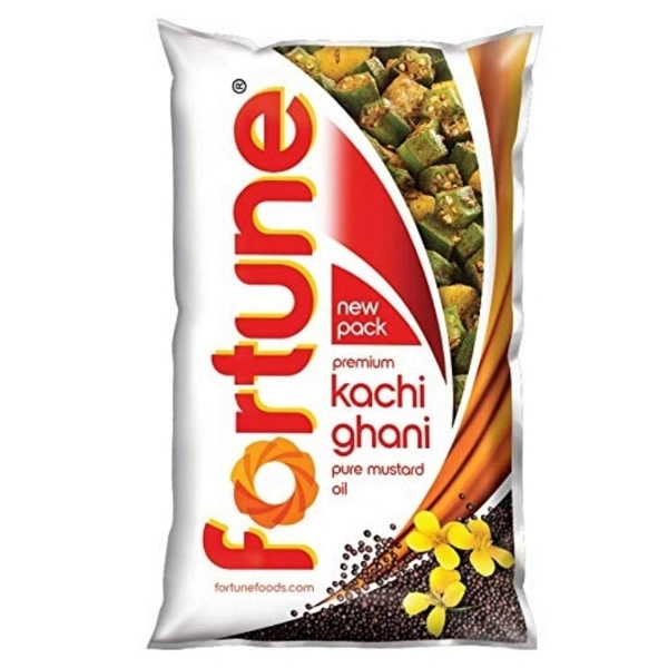 Fortune Kachi Ghani Pure Mustard Oil (সরিষার তেল) - 1 litre