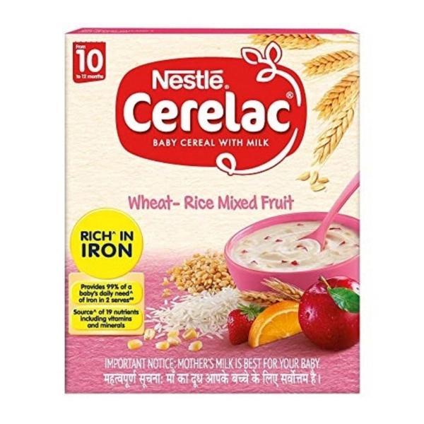 Cerelac (wheat Rice Mixed Fruit)  - 300 gm
