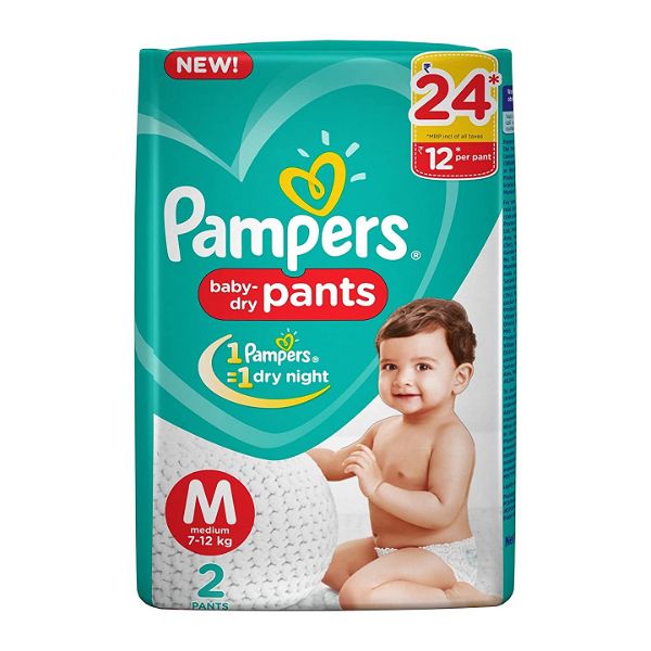 Pampers All round Protection Pants, Medium Size Baby Diapers | RichesM  Healthcare