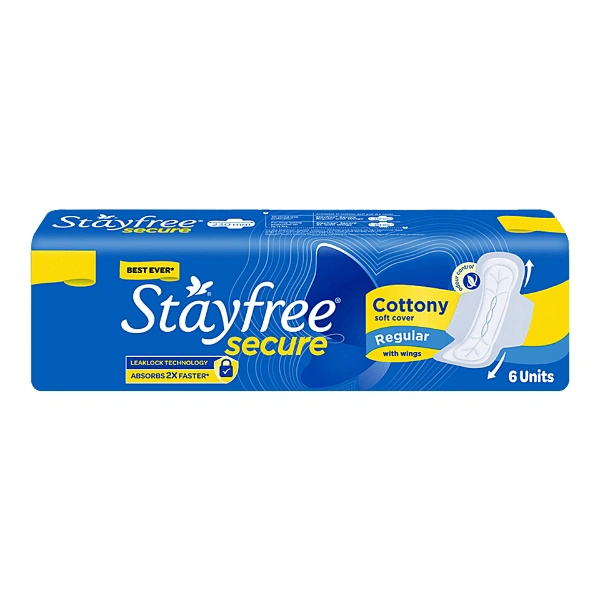 Stayfree Secure (Cottony Regular)  - 6 Pads