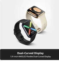 OPPO Watch 46 mm WiFi SmartWatch (Black Strap, Regular - Black