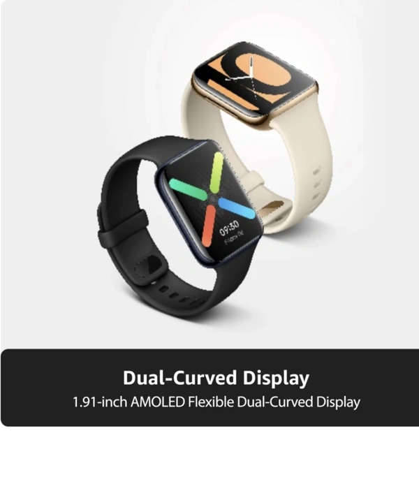 OPPO Watch 46 mm WiFi SmartWatch (Black Strap, Regular - Black