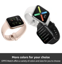 OPPO Watch 41 mm WiFi SmartWatch (Pink Strap, Regular)