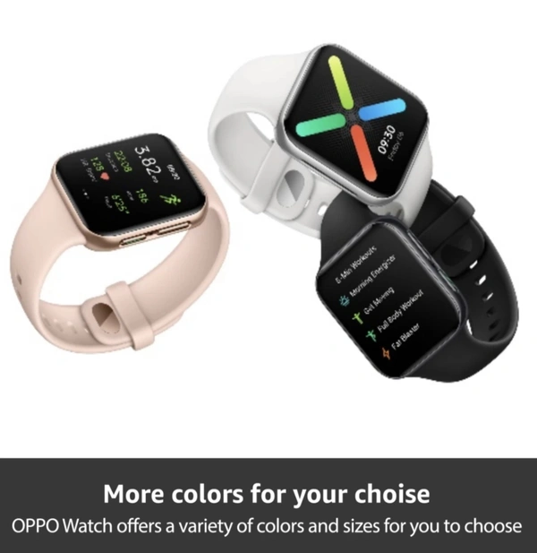 OPPO Watch 41 mm WiFi SmartWatch (Pink Strap, Regular)