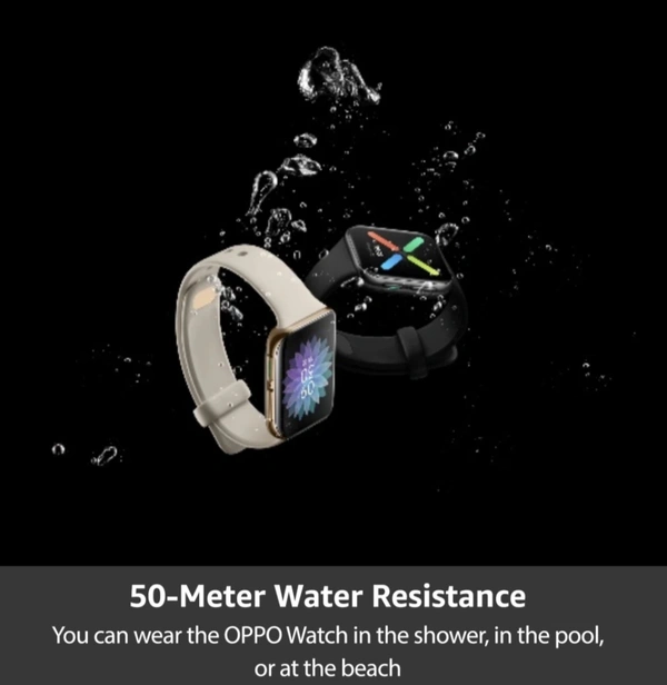 OPPO Watch 41 mm WiFi SmartWatch (Pink Strap, Regular)