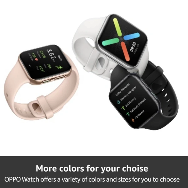 OPPO Watch 41 mm WiFi SmartWatch (Black Strap, Regular) - Black