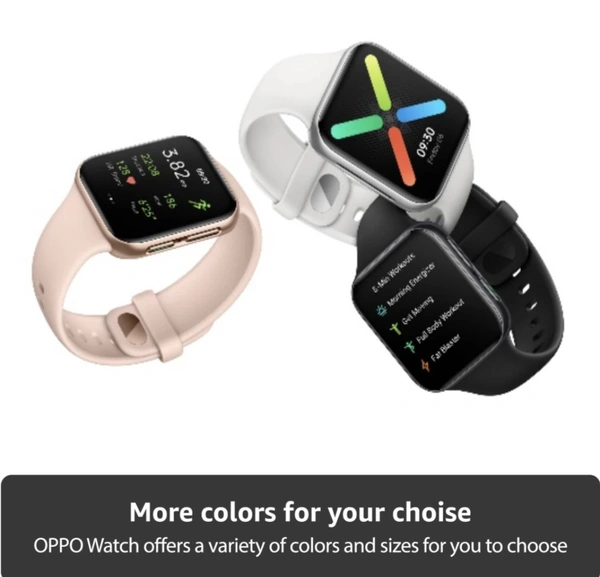 OPPO Watch 41 mm WiFi SmartWatch (Silver Strap, Regular)