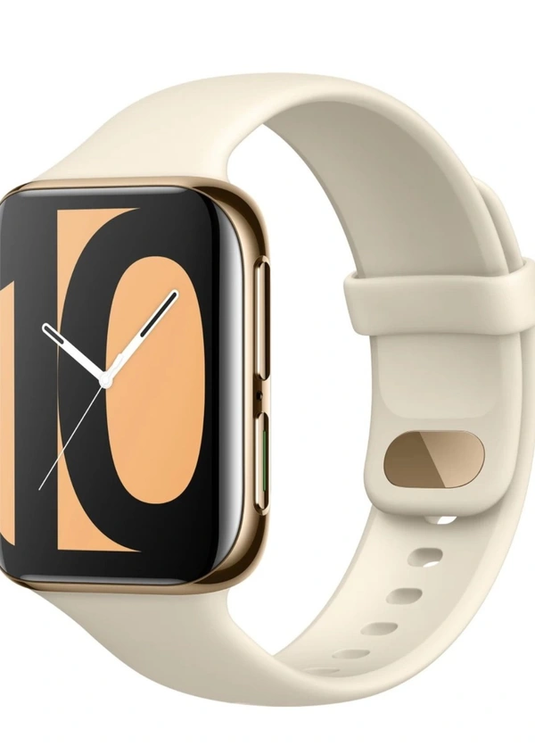 OPPO Watch 46 mm WiFi SmartWatch (Gold Strap, Regular