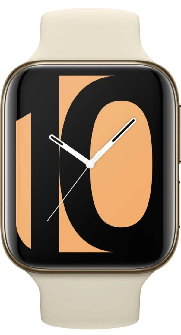 OPPO Watch 46 mm WiFi SmartWatch (Gold Strap, Regular