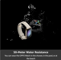 OPPO Watch 46 mm WiFi SmartWatch (Gold Strap, Regular