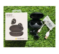 Dizo By Realme DIZO by realme TechLife GoPods D with Enviornment Noise Cancellation (ENC) Bluetooth Headset - White