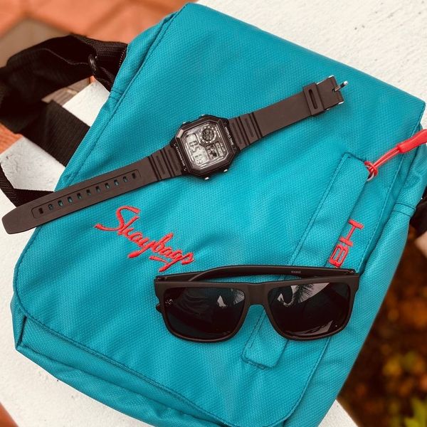 Cybzone Special Combo Offer - Premium Quality Side Bag, Unisex Digital Watch And Sunglass