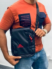 Adides Premium Quality Unisex Side bag With 1 Month Stitching Warranty - 1 Month Stitching Warranty, Black