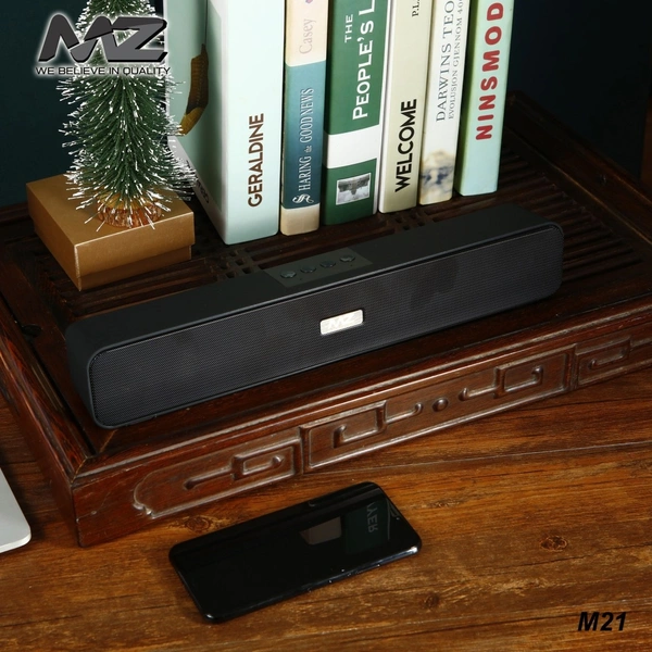 MZ M21 (PORTABLE HOME TV SOUNDBAR) Dynamic Thunder Sound 2400mAh Battery 10 W Bluetooth Soundbar (Multicolor, Stereo Channel)