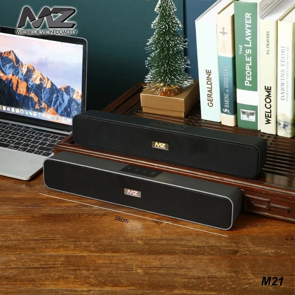 MZ M21 (PORTABLE HOME TV SOUNDBAR) Dynamic Thunder Sound 2400mAh Battery 10 W Bluetooth Soundbar (Multicolor, Stereo Channel)