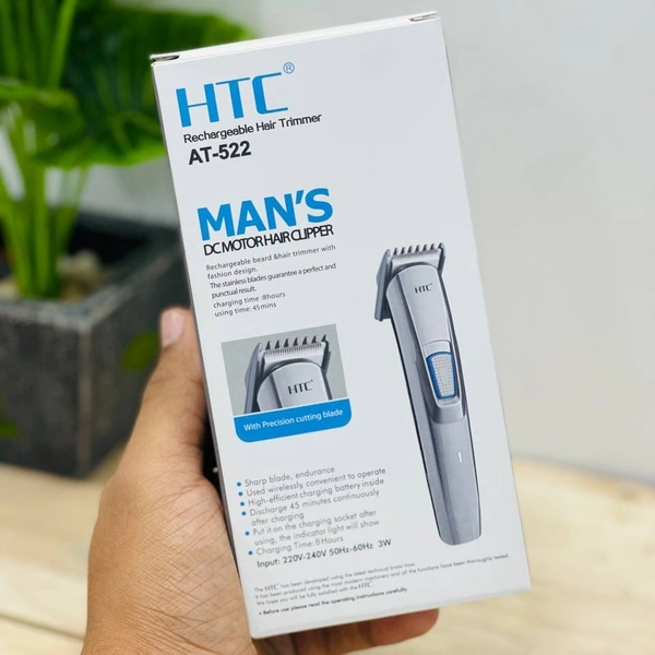 HTC 522 MALE & FEMALE Runtime: 46 min Trimmer for Men & Women (Black Blue) Trimmer 45 min Runtime 1 Length Settings