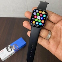 Microwear W17 Series 7  Edge To Edge Display Nfc And Bluetooth Calling Support  - Free Silicon Black Strap, 1 Month Replacement Warranty