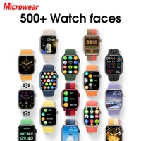 Microwear W17 Series 7  Edge To Edge Display Nfc And Bluetooth Calling Support  - Free Silicon Black Strap, 1 Month Replacement Warranty